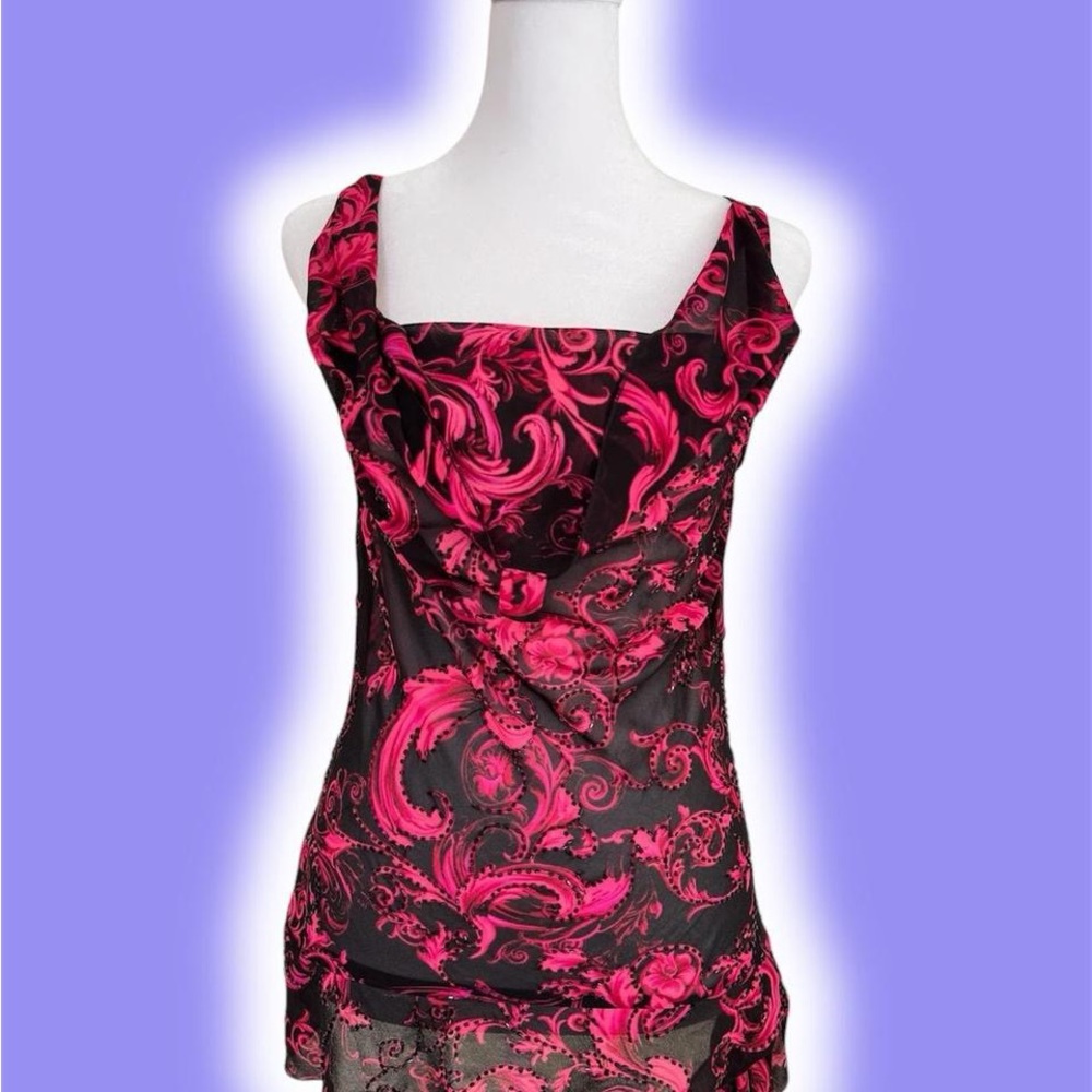 Beaded Cowl Neck Top CACHE